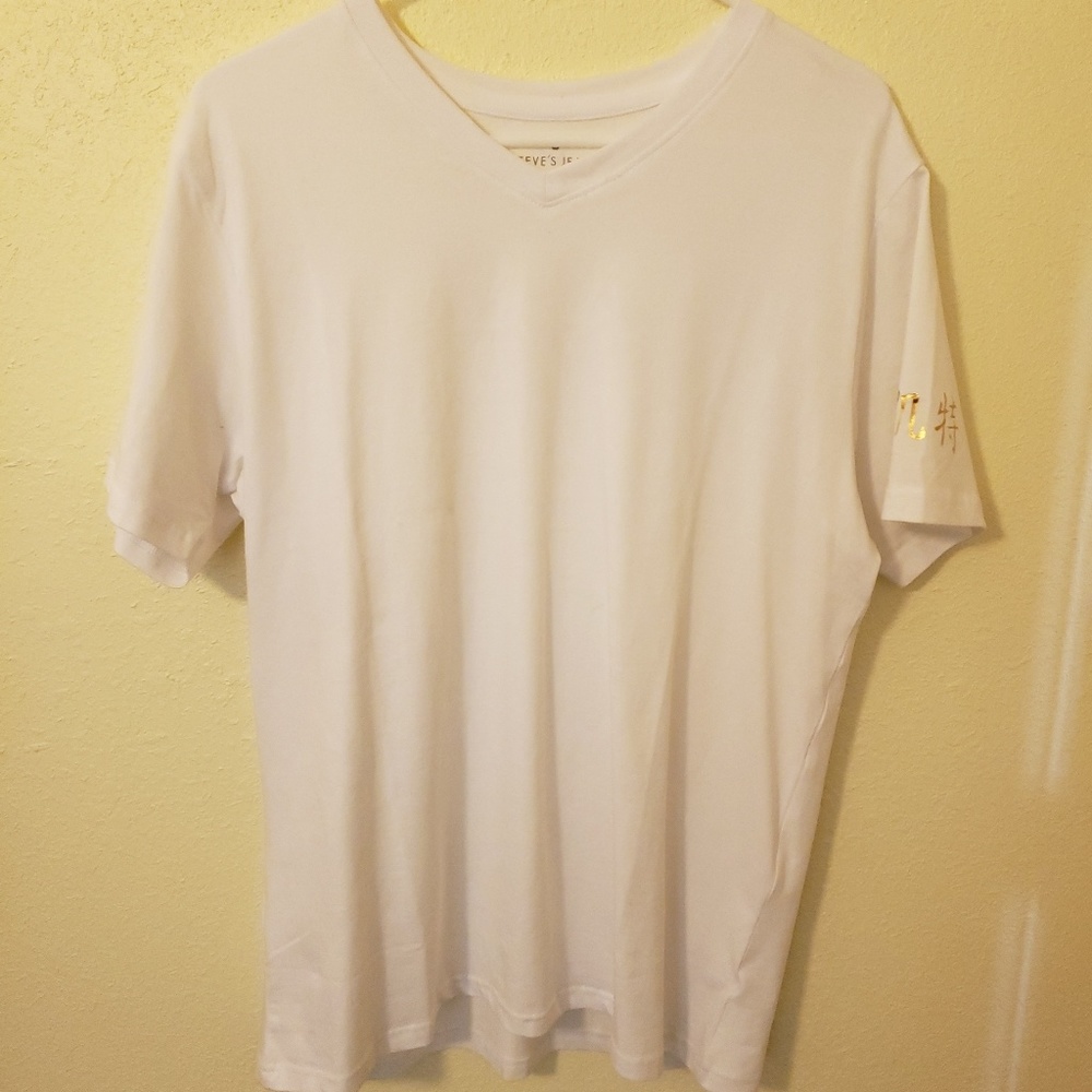Steve's jeans white T size L